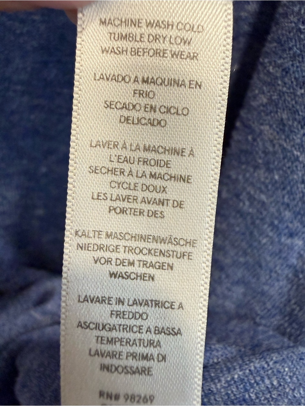 Alternative Blue Graphic Crewneck Sweatshirt with White Text - Size L - Picture 7 of 9